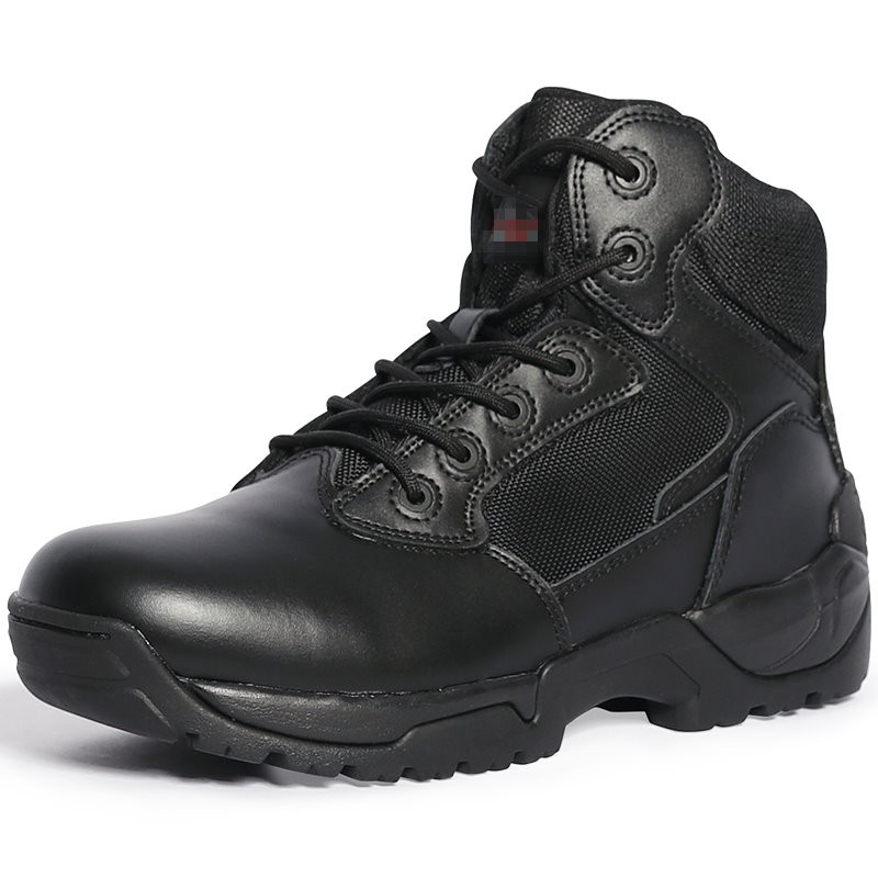 High-Shine Leather Heel Torm Welt Boots